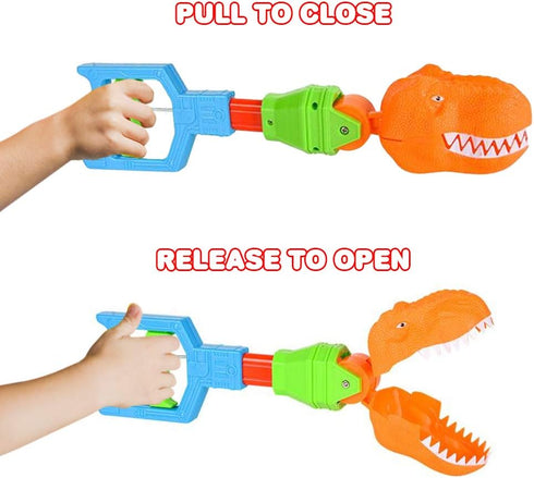 ArtCreativity Dino Robot Hand Grabber, Set of 2, 14 Inch Robotic Arm Reacher Grab Claw for Kids
