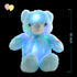 LED Teddy Bears Stuffed Animals, 18 Inch Cute Glow Bear Plush Toys, Colorful Light Up Doll Gifts for Kids, Baby, Blue