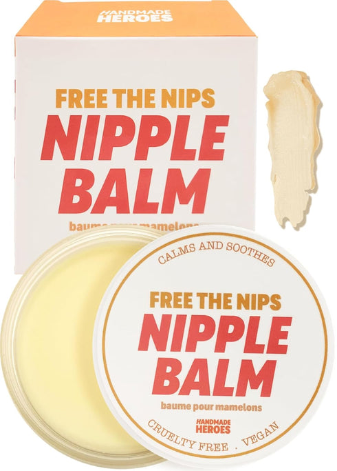 100% Natural Nipple Cream Safe for Breastfeeding - Handmade Heroes Nipple Balm