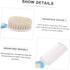 Set Baby Shampoo Brush Hair Accessories for Newborns Toddlers Gentle Wool Bristles