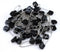 yueton 50pcs Black Plastic Head Baby Safety Pins, Safety Locking Baby Cloth Diaper Pins