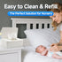 Eiszhjk Wipes Dispenser, Refillable Wipes Container Compatible with Huggies, Wipe Holder Keeps Clean, Weighted Wipe