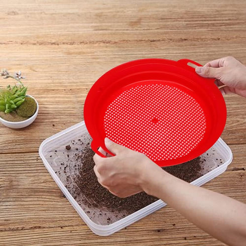 (4PCS) Sand Sifter Sieves for Kids - Heavy Duty ABS Beach Sifter Discovery Toy for Gardening, Digging, Finding Treasure