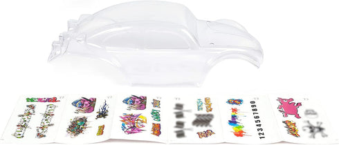 SummitLink Custom Body Clear Unpainted with Stickers for 1/10 Scale RC Car or Truck (Truck not Included) STB-C-01