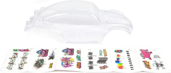SummitLink Custom Body Clear Unpainted with Stickers for 1/10 Scale RC Car or Truck (Truck not Included) STB-C-01