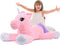 Big Unicorn Stuffed Animal Toys - Soft Pink Plush Pillow for Girls, 43"