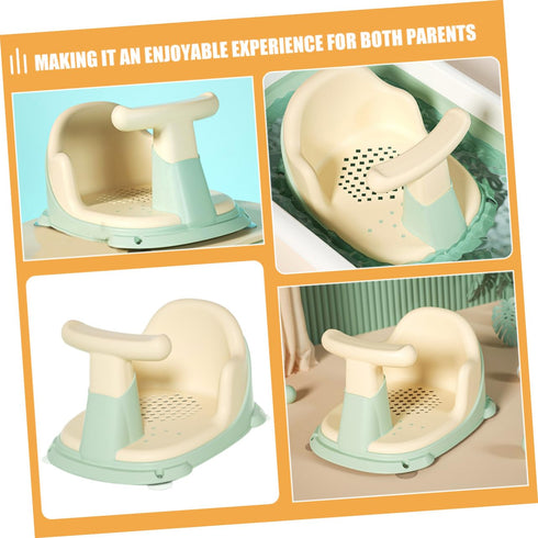 SUPVOX Bath Chair for Anti-Slip Design Ergonomic Soft Material Sit-up Shower Seat Compatible with Bathtubs for Safe