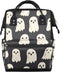 Hsnar Halloween Ghosts Print Waterproof Diaper Bag Backpack Large Capacity Baby Bag with