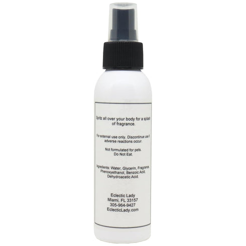 4 Eclectic Lady Baby Powder Body Spray, ounces, Body Mist for Women with Clean, Light & Gentle Fragrance, Cologne