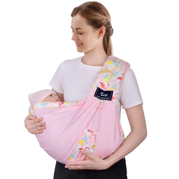 Baby Carrier by Cuby, Natural Cotton Baby Wraps Sling Baby Holder Extra