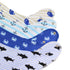 Set 4 Pickle & Olive Bandana Teething Bibs with Attached Teether - Of - Nautical