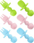 6 Pcs Silicone Baby Spoons and Forks Set - Toddler Utensils for Led Weaning, Chewable for Self-Feeding