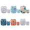 ALVABABY 6 Pack Cloth Diaper with 12 Inserts One Size Adjustable Washable