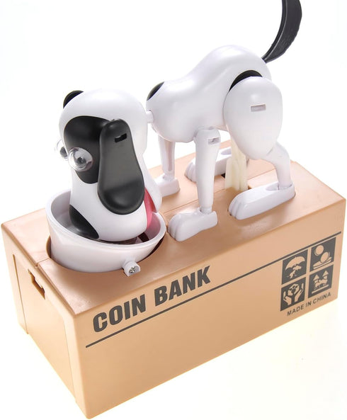 PowerTRC Dog Coin Bank, Cute Money Bank for Kids, Fun Savings Piggy Bank Gift for Boys and Girls, Adults