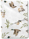 Vintage Mallard Duck Leaves Baby Blanket for Boy Girl Duck Hunting Flannel Soft Swaddle Blanket 30x40