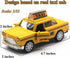 New York City Taxi Cab Toy, Yellow Cab Diecast Model with Pullback Action for Toddler Age 3+ (Pack of 2)