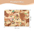 siphylline 52" 34" Cartoon Cute Squirrel Brown Extra Large Resuable Toddler Mattress Pads Highly Absorbent Diaper