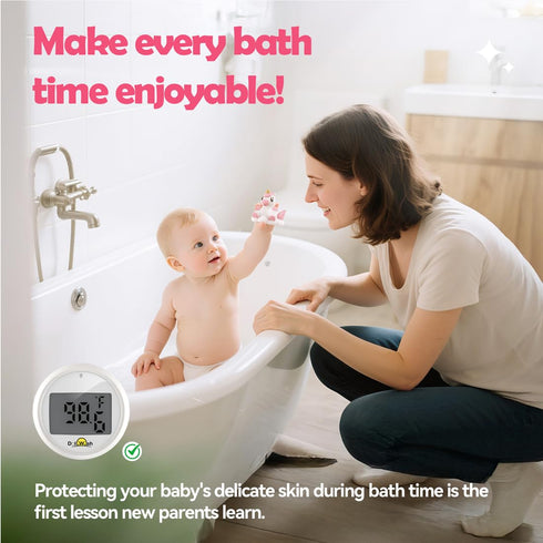 DoliWish WP01 Baby Bath Thermometer Newborn Digital Unicorn Baby Bath Temperature Thermometer for Infant Bathtub Water