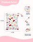 2pcs 2LW02 ALVA ALVABABY Waterproof Wet Dry Bags,Reusable with Two Zippered Pockets,Baby Cloth