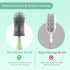 FXXQHT Set, 360 2 Electric Bottle Brush Cleaner USB Rechargeable Spin Baby Bottle Cleaner with Brush Heads & Straw