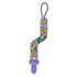 JaxBaby | Vibrant Targets Handmade Pacifier Strap with Clip | Woven Jacquard Paci Holder Cute Multicolor Baby Soothies