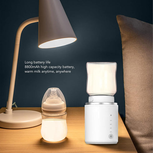 SOUQDWL 2 4 Bottle Warmer,Baby Bottle Warmer,Fast Baby Milk Warmer with Adapters, Temperature for Travel, USB