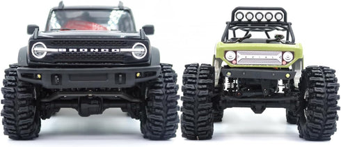 HOBBYSOUL 2pcs 1.0 Mud Slingers Tires 64 * 25mm for RC Crawler 1/24 AX24 SCX24 FCX24 1/18 TRX4M
