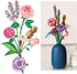 OSDUE Sets, 547 Mini Bricks Flower Bouquet Building Artificial Flowers, DIY Unique Decoration Home, Pieces Botanical