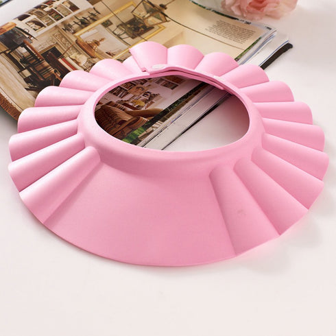 Baost Baby Safety Bath Visor Shampoo Hat Shower Bathing Eye Protector Hair Washing Shield Cap (Pink)