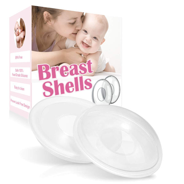 Breast Shells Milk Saver for Breastfeeding - 2 Pack BPA Free Breast Shield Nursing Cups for Milk Collection