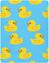 Gravopti Yellow Rubber Ducks Bike Autumn Pumpkins Crib Sheets for Girls and Boys,