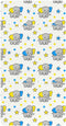 miaozhen Cotton Crib Sheets for Baby Boys Girls Soft Stretchy Cartoon Elephants Blue