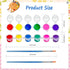 GODLIY Set Kids,5 Pack 12 Mini Acrylic Paint for Colors Washable Kids Paint kit,Perfect for Home Birthday Classroom