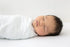 SwaddleDesigns Ultimate Winter Swaddle, X-Large Receiving Blanket, Premium Cotton Flannel, Pastel Blue Polka Dots (42"