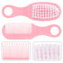 Set 4.72X1.57X0.78 Inches SUPVOX Baby Hair Brush and Comb for Newborns Infant Massage Comb with Circular Tooth Design