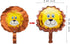 SUN-E 12PCS Mini Animals Balloons Jungle Safari Theme Birthday Party Decorations for Kids