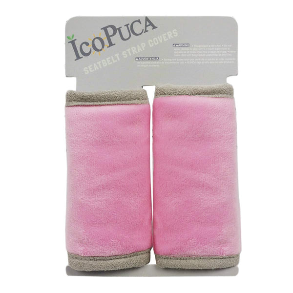 Car Seat Strap Pads Covers for Baby Kids, Anti-Slip Seat Belt Covers Cushion for Stroller/Carrier/Pushchair, Pink