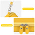 Canboc Carrying Case for Anbernic RG405V Retro Handheld Game Console, Yellow Storage Box with Mesh Pocket for Cable, SD