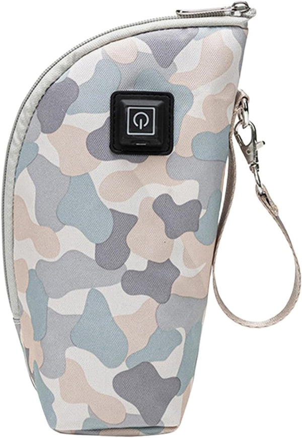 KiBcsLic Kids Bottle Warmer Travel Bag Portable Compact Water Resistant Pouch Insulated Adjustable