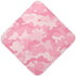 Pink Camouflage Baby Hooded Towel, Ultra Soft Absorbent Cotton Bath Towel for Newborn Toddler Boys Girls, 30 x 30 Inch