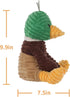 9.9 Inches Apricot Lamb Corduroy Mallard Duck Plush Stuffed Animals for Kids, Soft Plush Toys for Baby Girl and Boy
