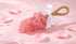 Generic Soap on a Rope, Pink, Bubble Design with Natural Rope, Hand Wash, Bathroom Accessory