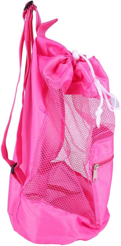 Tote Sand Away Drawstring for Kids - Beach Toy Bag for Swim and Pool Toys Storage, Mesh Beach Backpack for Outdoor