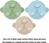 PandaEar 3 Pack Baby Suction Bowls - Stay Put Silicone Food Bowl for Babies Led Weaning, BPA-Free (Blue/Green/Brown)
