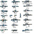 200+ Pcs Military Weapon Pack Accessories Kits Toys, Swat Team Building Block Toys, Army Equipment Gear Sets Compatible