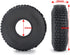 RCHUBAM 4PCS 1.0" Crawler Tires, Rubber Tires 65mm for 1/18 TRX4M 1/24 Axial SCX24 RC Crawler Car