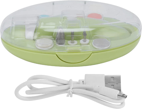Trimmer Quiet Electric Nail with LED Light & Guard Gentle Cordless Nail Clippers for Infants, Toddlers & Newborns (Soft