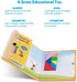 Travel Tangram Puzzle - Coogam Magnetic Pattern Block Book for Road Trip Game, IQ Educational Toy Gift