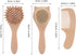 KITCHENKARATLY 3pcs Set: Newborn Bathing Brush and Comb Infant Hair Tools with Cat Head Wool Comb - Cat Airbag Detangle