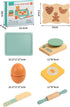 MIKNEKE Set, Set Wooden Cookie Bake Play Food Pretend Play Cookies and Baking for Toddlers, Montessori Play Kitchen